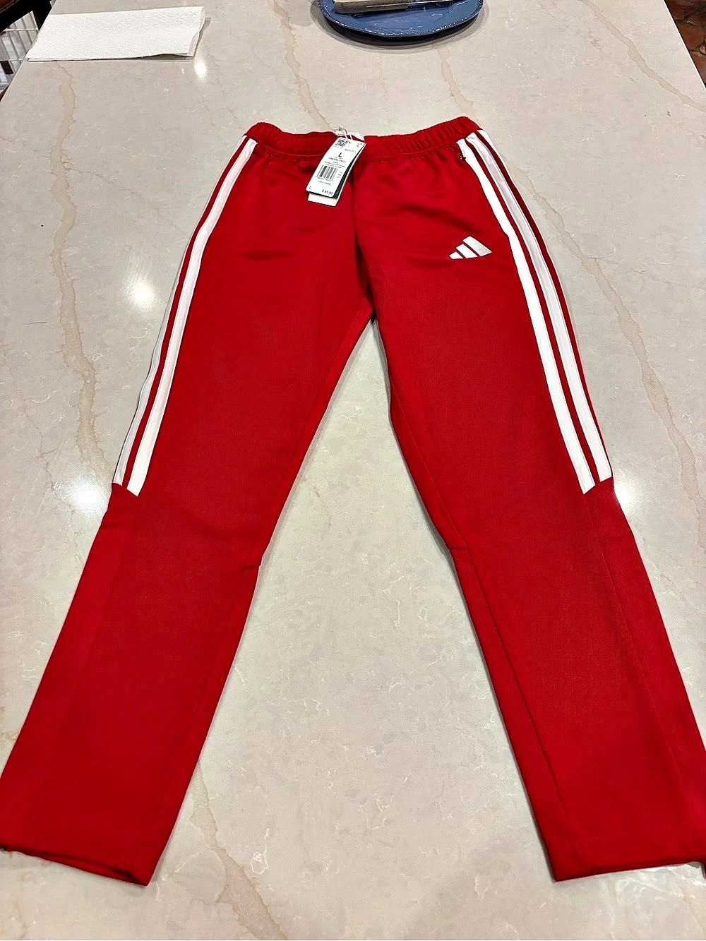 adidas Tiro 26L 2W Soccer Pants Boys Large Red & White NWT